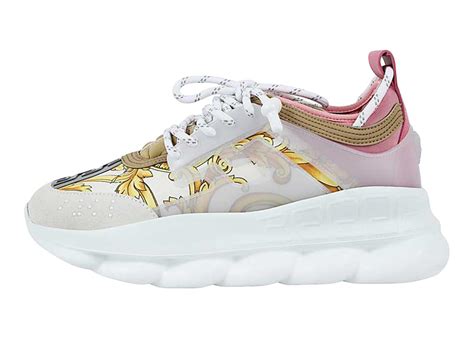 versace chain pink|Versace chain reaction white.